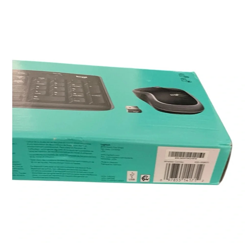 Logitech Wireless Keyboard & Mouse Combo – Full Size, USB‎ Receiver, Brand New
